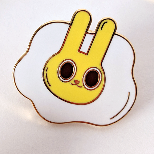 Bunny Side Up pin by Anneliese Alonso